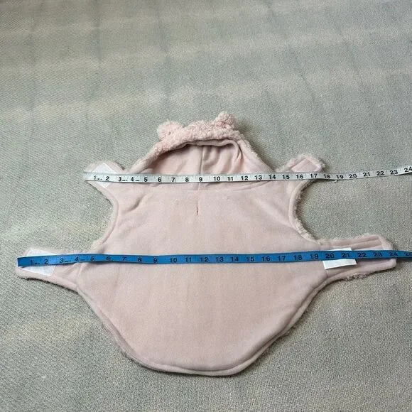 Dog Sherpa Jacket Size Medium NWT Hoodie Pink Cozy Warm Adjustable - Picture 6 of 7